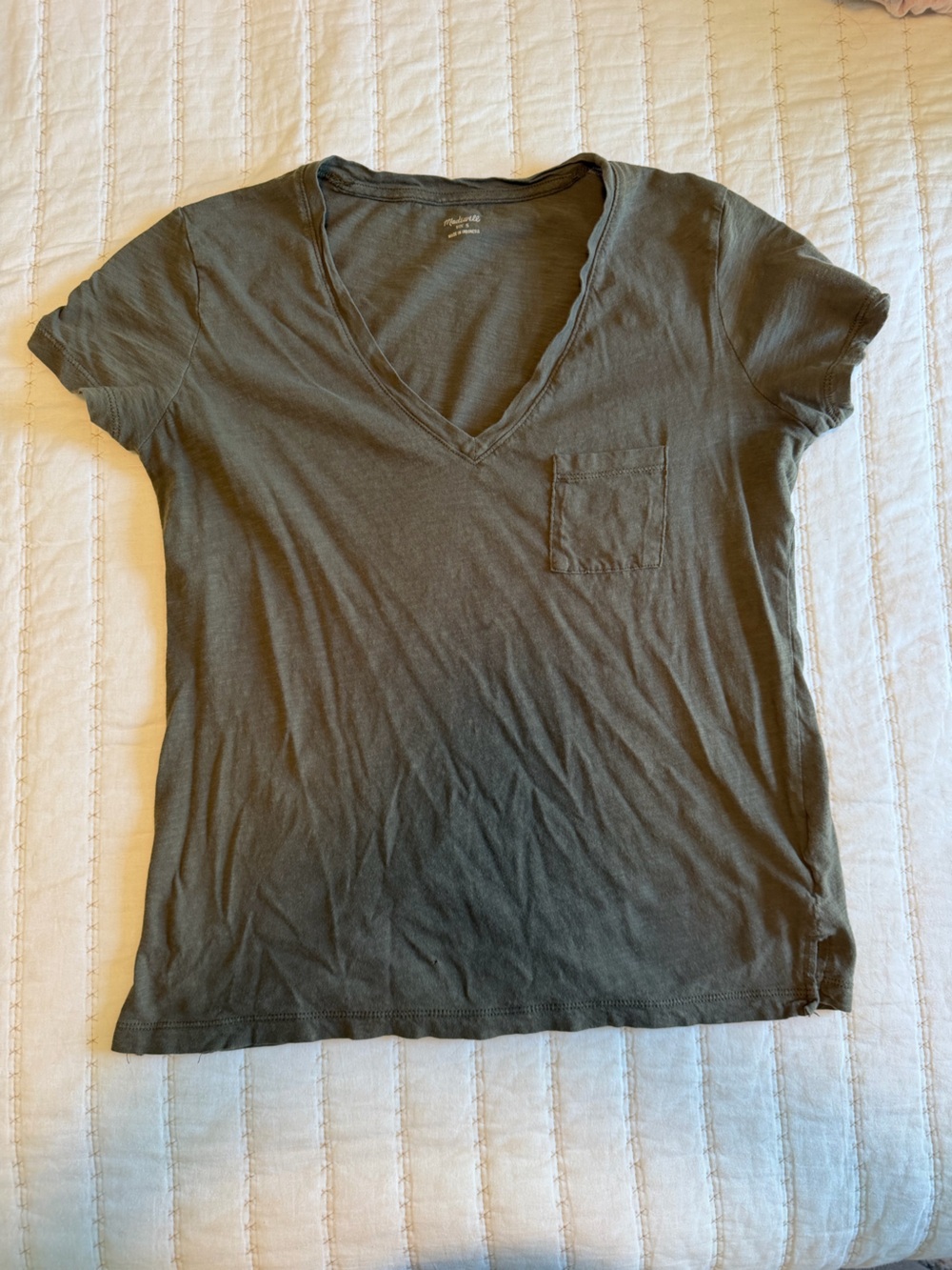 Madewell Short Sleeve Olive Crew Tee